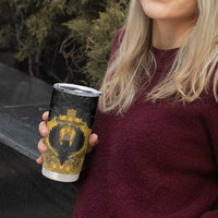 Personalized German Empire Tumbler Cup Imperial Black Eagle With Baroque Patterns - Wonder Print Shop