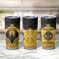 Personalized German Empire Tumbler Cup Imperial Black Eagle With Baroque Patterns - Wonder Print Shop