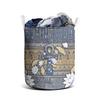 Ankh Egypt Laundry Basket Egyptian Lotus Flowers