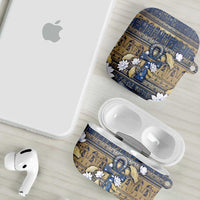Ankh Egypt AirPods Case Egyptian Lotus Flowers