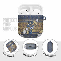 Ankh Egypt AirPods Case Egyptian Lotus Flowers