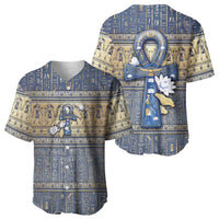 Ankh Egypt Baseball Jersey Egyptian Lotus Flowers