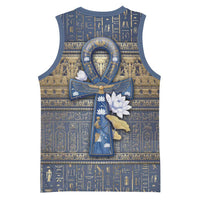 Ankh Egypt Basketball Jersey Egyptian Lotus Flowers