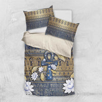 Ankh Egypt Bedding Set Egyptian Lotus Flowers