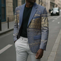 Ankh Egypt Blazer Egyptian Lotus Flowers
