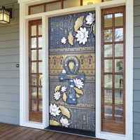 Ankh Egypt Door Cover Egyptian Lotus Flowers