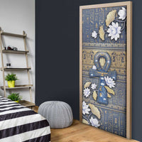 Ankh Egypt Door Cover Egyptian Lotus Flowers
