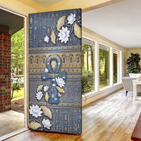 Ankh Egypt Door Cover Egyptian Lotus Flowers