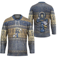 Ankh Egypt Hockey Jersey Egyptian Lotus Flowers