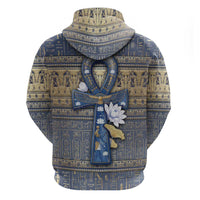 Ankh Egypt Hoodie Egyptian Lotus Flowers