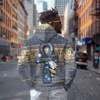 Ankh Egypt Hoodie Egyptian Lotus Flowers