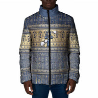 Ankh Egypt Padded Jacket Egyptian Lotus Flowers