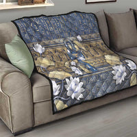 Ankh Egypt Quilt Egyptian Lotus Flowers