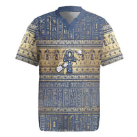 Ankh Egypt Rugby Jersey Egyptian Lotus Flowers