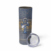 Ankh Egypt Skinny Tumbler Egyptian Lotus Flowers