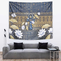 Ankh Egypt Tapestry Egyptian Lotus Flowers