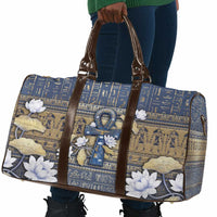 Ankh Egypt Travel Bag Egyptian Lotus Flowers