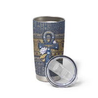Ankh Egypt Tumbler Cup Egyptian Lotus Flowers