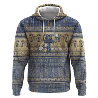 Ankh Egypt Zip Hoodie Egyptian Lotus Flowers