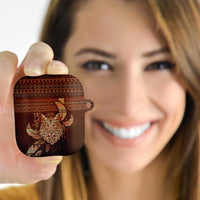 Wolf Native American AirPods Case Tribal Geometric Earth Tone