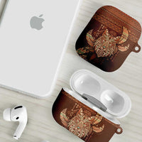 Wolf Native American AirPods Case Tribal Geometric Earth Tone
