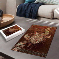 Wolf Native American Puzzle Tribal Geometric Earth Tone
