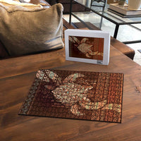 Wolf Native American Puzzle Tribal Geometric Earth Tone
