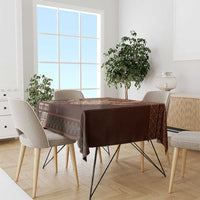 Wolf Native American Tablecloth Tribal Geometric Earth Tone