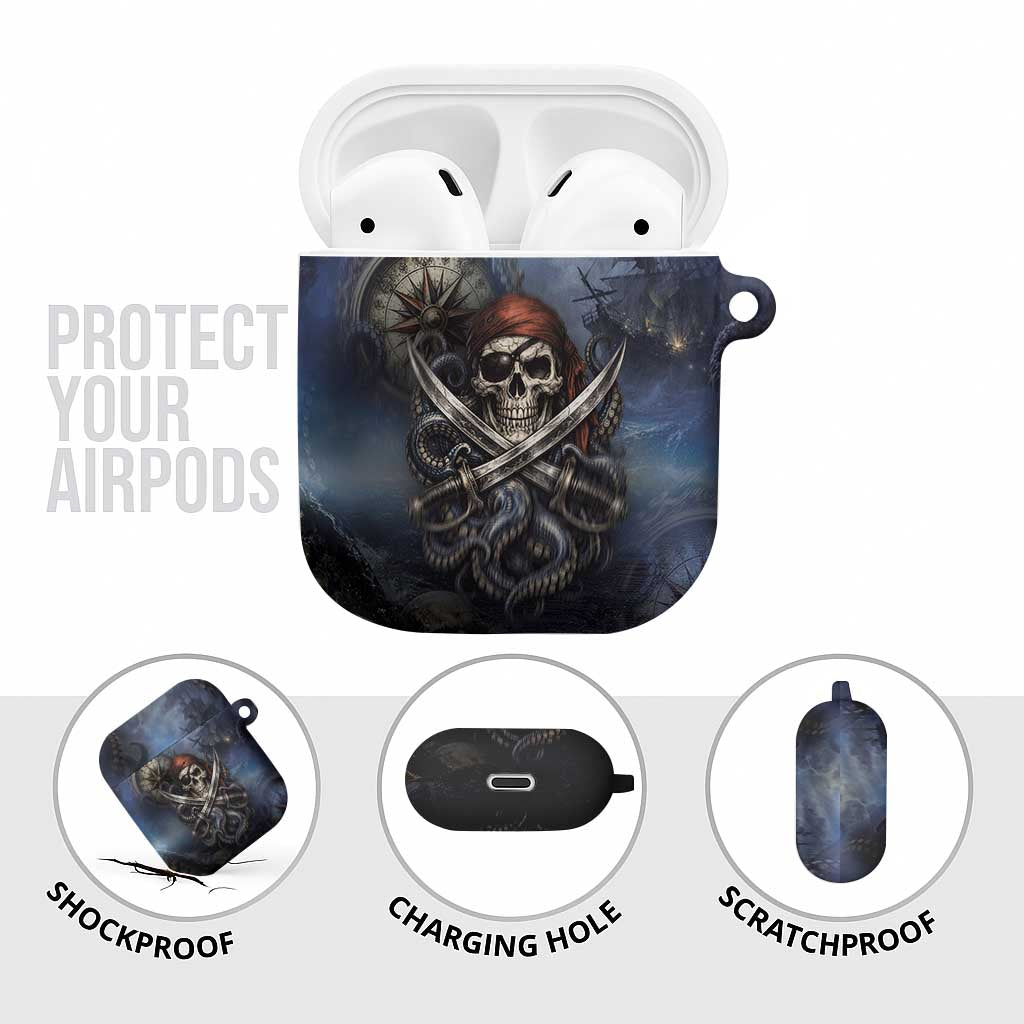 Pirates Skull AirPods Case Kraken Sea Monster Tentacles Deep Legend