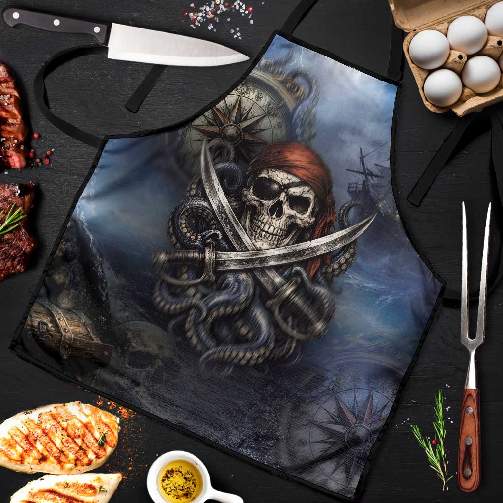 Pirates Skull Apron Kraken Sea Monster Tentacles Deep Legend