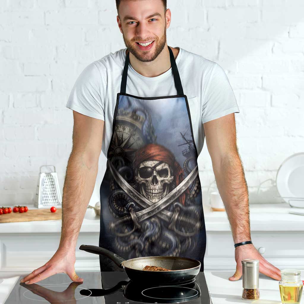 Pirates Skull Apron Kraken Sea Monster Tentacles Deep Legend