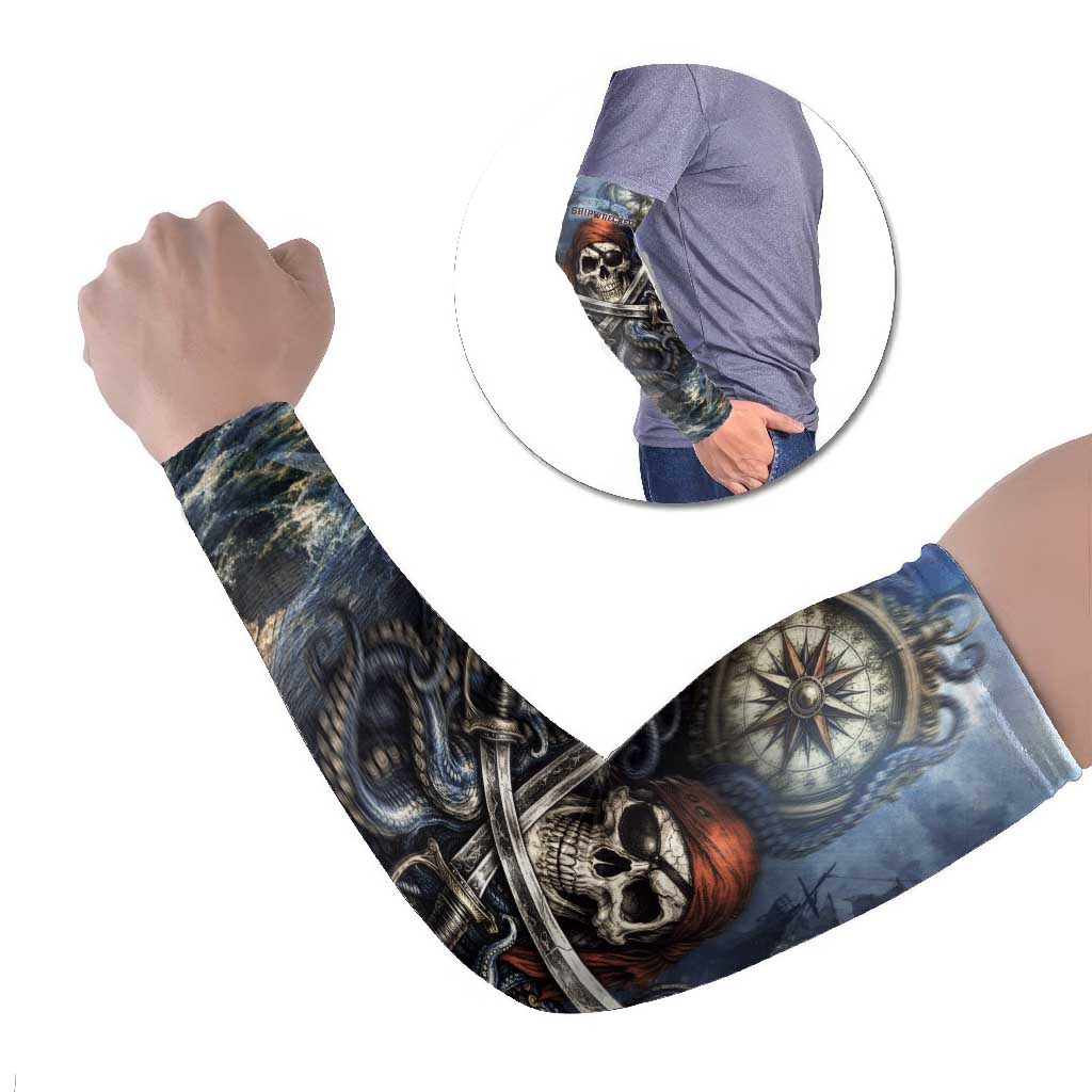 Pirates Skull Arm Sleeves Kraken Sea Monster Tentacles Deep Legend