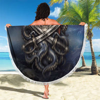 Pirates Skull Beach Blanket Kraken Sea Monster Tentacles Deep Legend