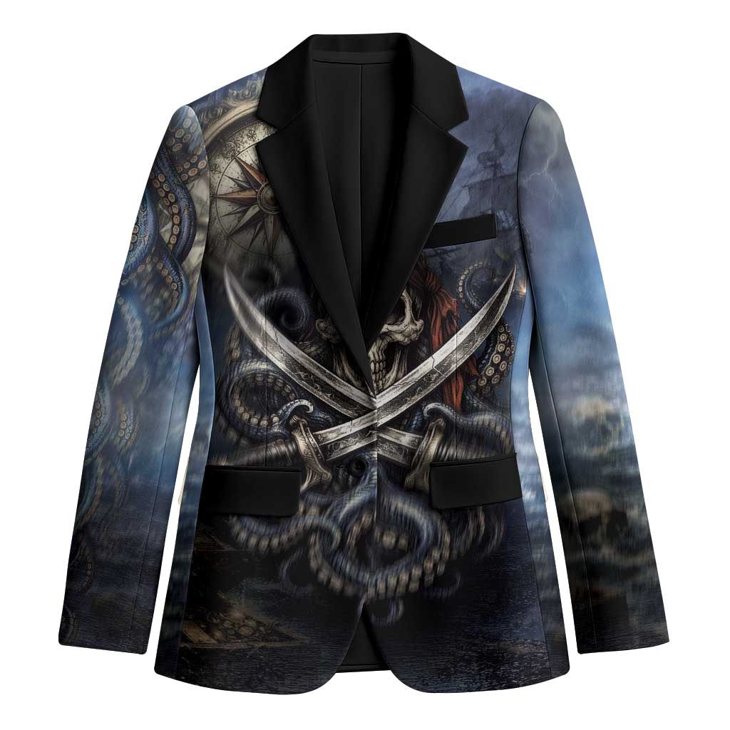 Pirates Skull Blazer Kraken Sea Monster Tentacles Deep Legend