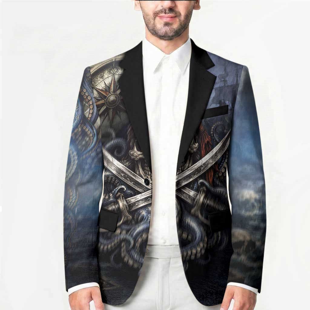 Pirates Skull Blazer Kraken Sea Monster Tentacles Deep Legend