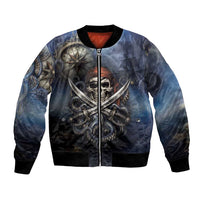 Pirates Skull Bomber Jacket Kraken Sea Monster Tentacles Deep Legend