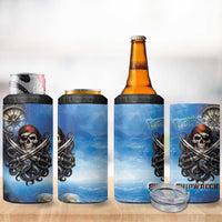Pirates Skull 4 in 1 Can Cooler Tumbler Kraken Sea Monster Tentacles Deep Legend