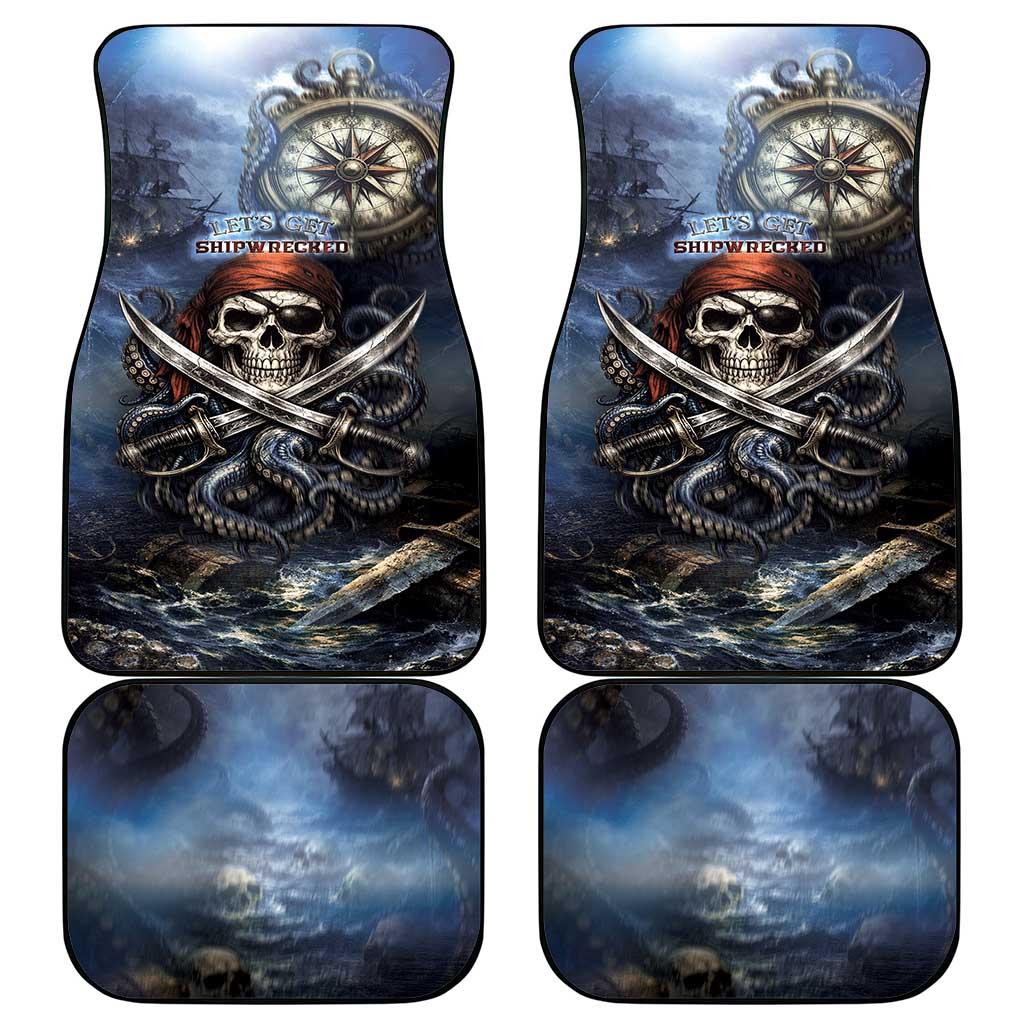 Pirates Skull Car Mats Kraken Sea Monster Tentacles Deep Legend