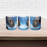 Pirates Skull Ceramic Mug Kraken Sea Monster Tentacles Deep Legend