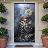 Pirates Skull Door Cover Kraken Sea Monster Tentacles Deep Legend