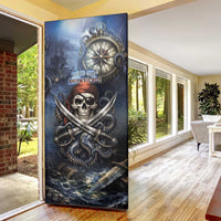 Pirates Skull Door Cover Kraken Sea Monster Tentacles Deep Legend
