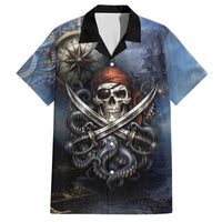 Pirates Skull Hawaiian Shirt Kraken Sea Monster Tentacles Deep Legend