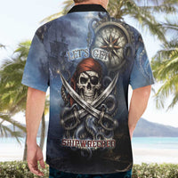 Pirates Skull Hawaiian Shirt Kraken Sea Monster Tentacles Deep Legend