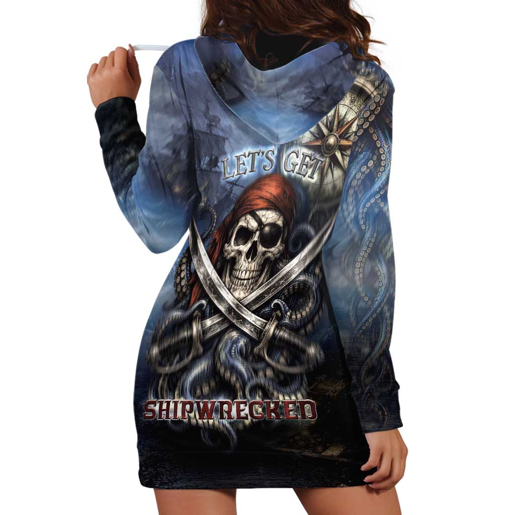 Pirates Skull Hoodie Dress Kraken Sea Monster Tentacles Deep Legend