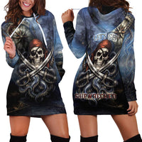 Pirates Skull Hoodie Dress Kraken Sea Monster Tentacles Deep Legend