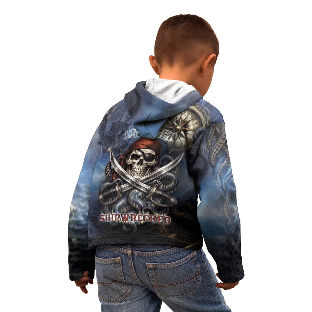Pirates Skull Kid Hoodie Kraken Sea Monster Tentacles Deep Legend