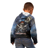 Pirates Skull Kid Hoodie Kraken Sea Monster Tentacles Deep Legend