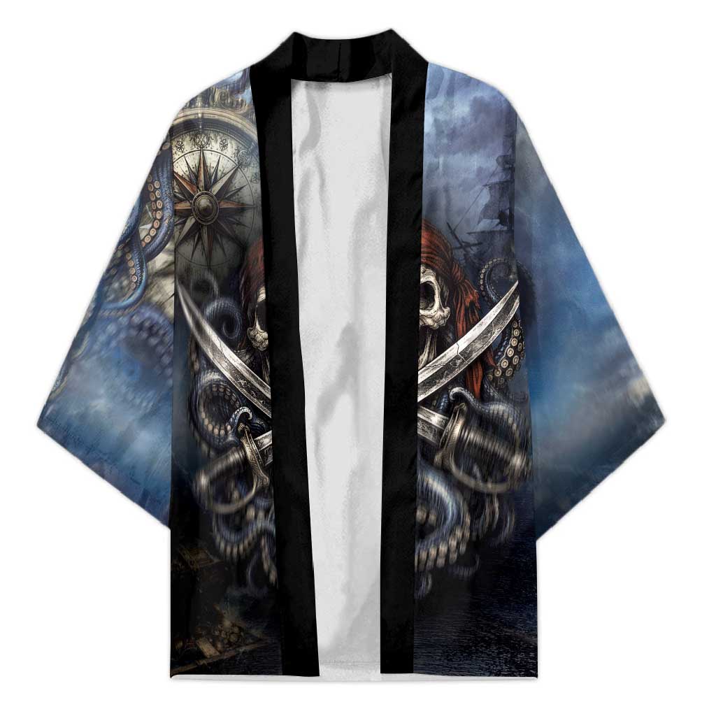 Pirates Skull Kimono Kraken Sea Monster Tentacles Deep Legend