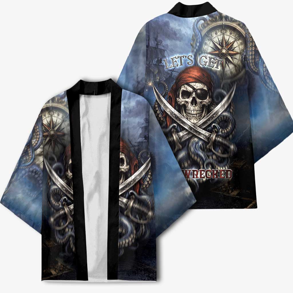 Pirates Skull Kimono Kraken Sea Monster Tentacles Deep Legend