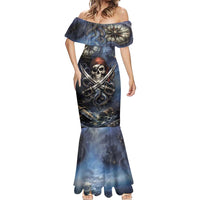 Pirates Skull Mermaid Dress Kraken Sea Monster Tentacles Deep Legend